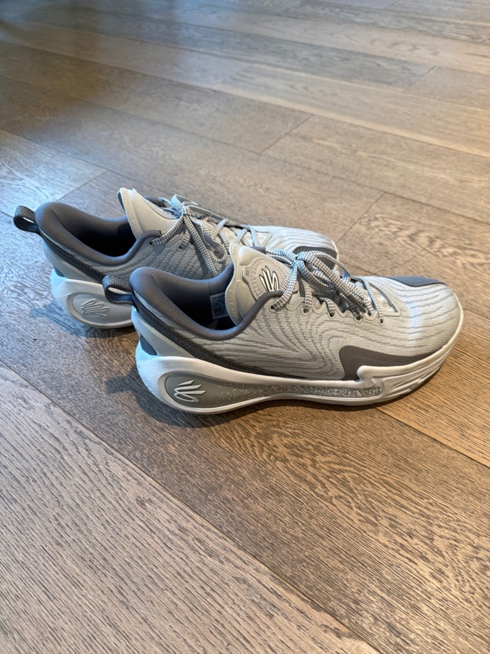 Steph Curry 12s Under Armour gray white halo titan -014 Men’s Sz 9